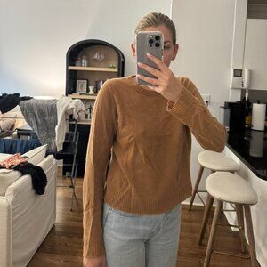 Camel Brown Reformation Cashmere Sweater